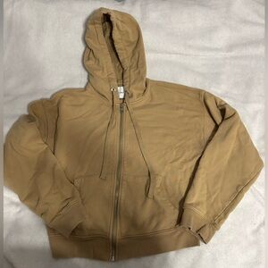 Tan Zipped Sweater. Calvin Klein Jeans. Size Small.